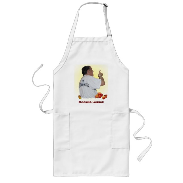 Cooking Lesson Long Apron (Front)