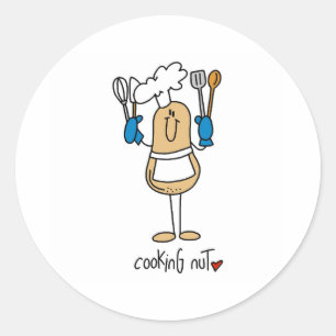 Cooking Nut Classic Round Sticker