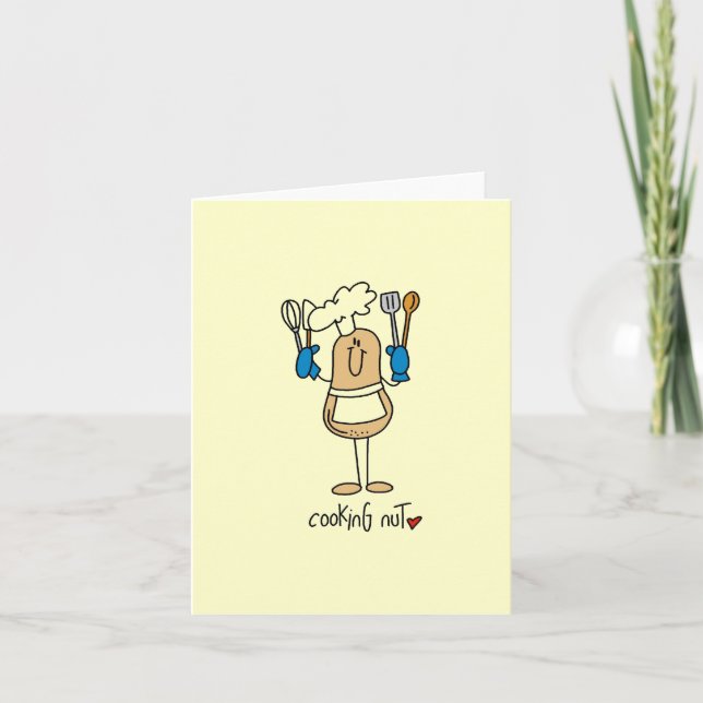 Cooking Nut T-shirts and Gifts Card (Front)