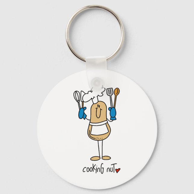 Cooking Nut T-shirts and Gifts Key Ring (Front)