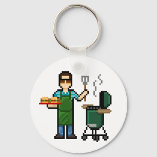 Cooking on the BGE grill Key Ring