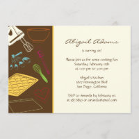 Cooking Party - Birthday Party Invitation