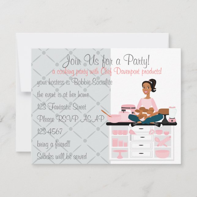 Cooking Party Invitation (Front)
