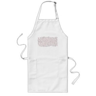 Cooking related word cloud aprons