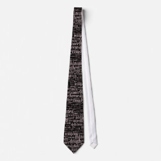 Cooking related word cloud Neckties