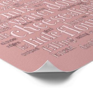 Cooking related word cloud Wall Art