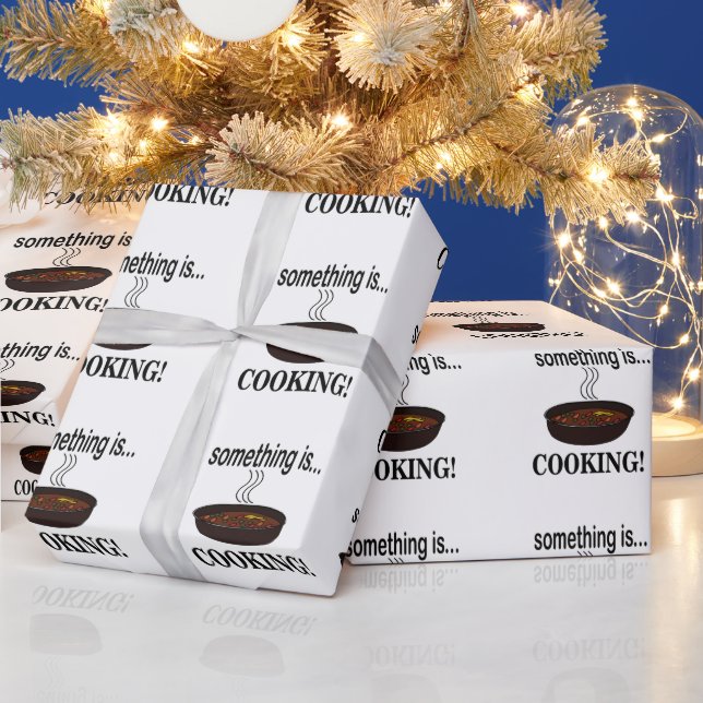 Cooking Something is Cooking Wrapping Paper (Holidays)
