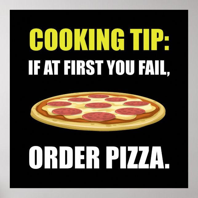 Cooking Tip Pizza Poster (Front)