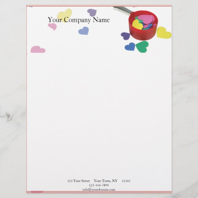 Cooking Up Fun Customised Letterhead (Front)