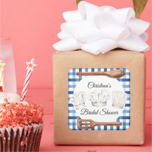 Cooking Up Love Shower Favor Sticker