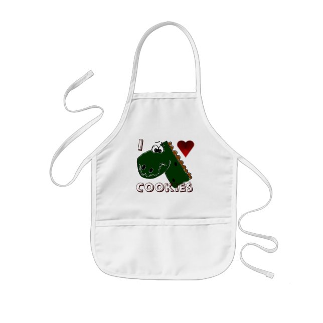 Cooking with Dinosaurs Kids Apron (Front)