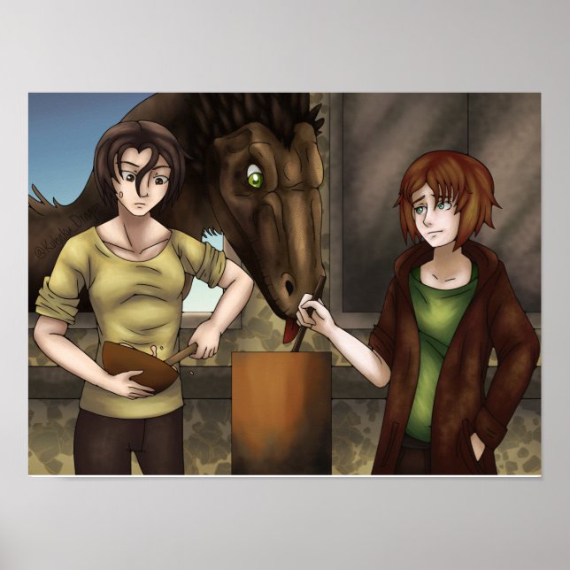 Cooking with Dinosaurs Poster (Front)