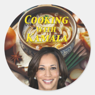 Cooking With Kamala Classic Round Sticker