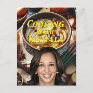 Cooking With Kamala Postcard