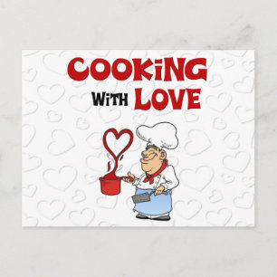 Cooking with Love Postcard