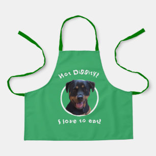 Cooking with our Rottweiler  Personalise Apron