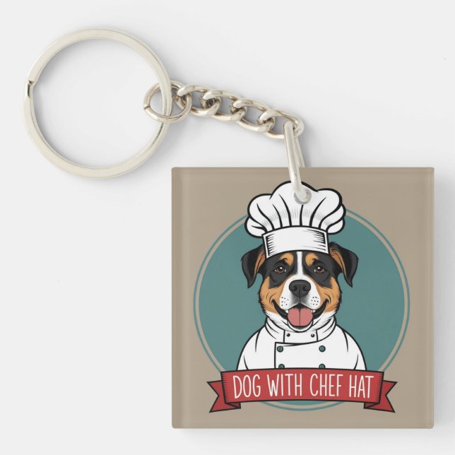 Cooking with Paws Key Ring (Front)