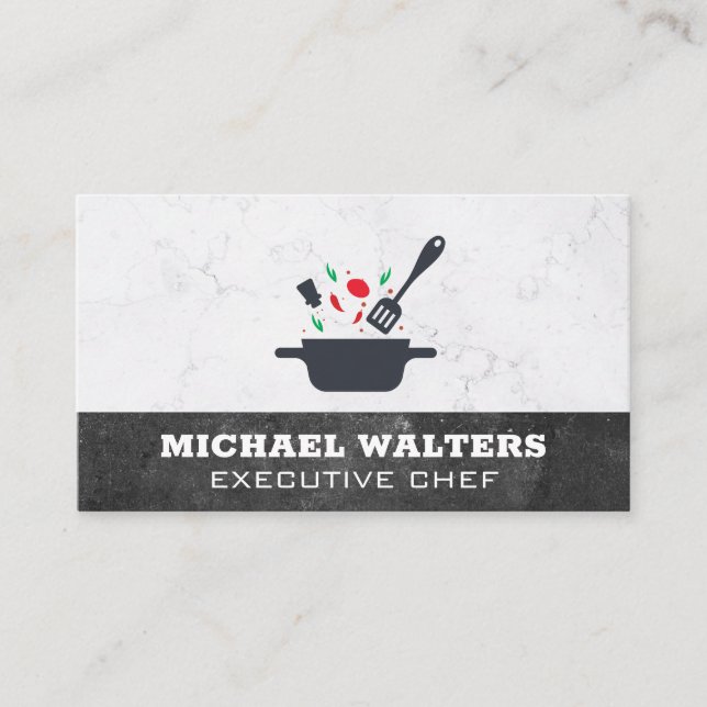 Cooking with Spices in a Pot Business Card (Front)