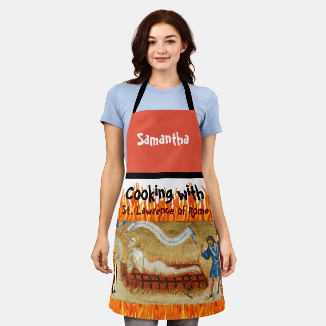 Cooking with St. Lawrence All-Over Print Apron (Worn)