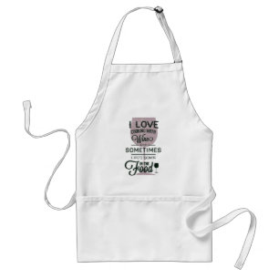 Cooking With Wine Funny Apron