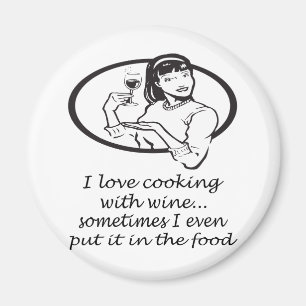Cooking With Wine Magnet