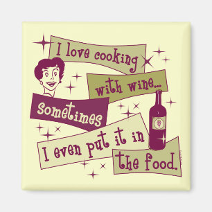 Cooking With Wine Magnet