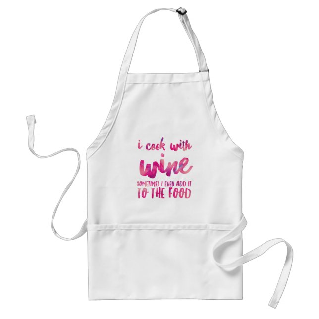 Cooking with Wine Standard Apron (Front)