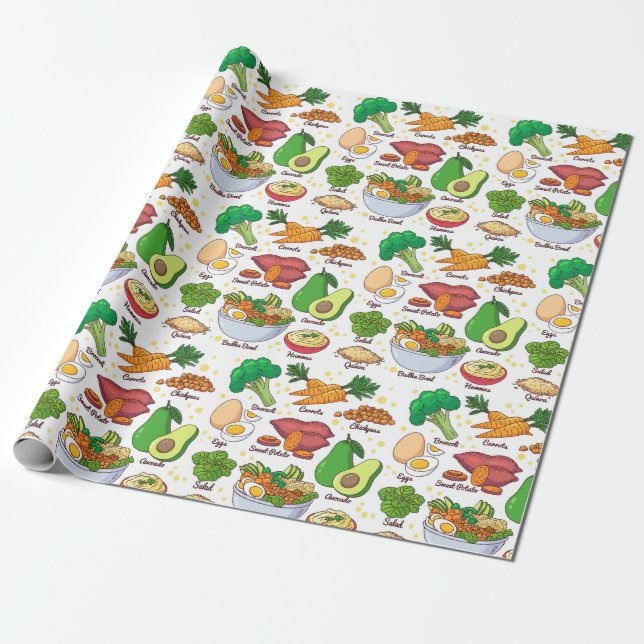 Cooking Wrapping Paper (Unrolled)