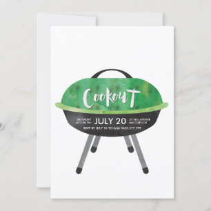 Cookout BBQ Party Invitation