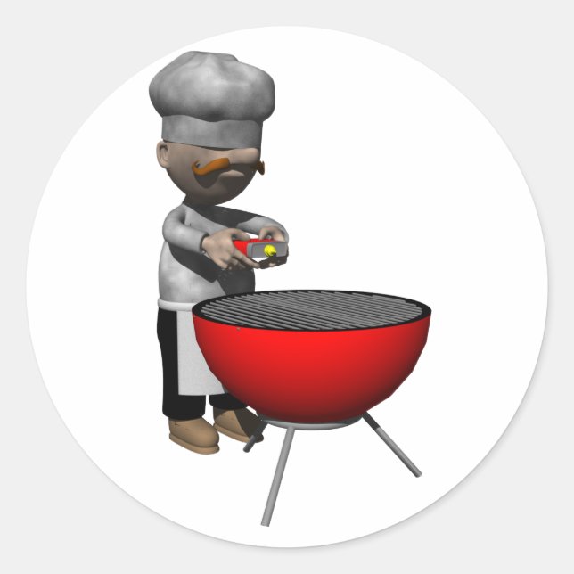 Cookout Image Classic Round Sticker (Front)