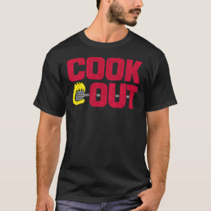 Cookout - Vintage Chalk Texture - Red &amp; Gray C T-Shirt