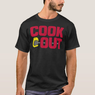 Cookout - Vintage Chalk Texture - Red &Amp; Gray T-Shirt