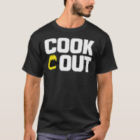 Cookout - Vintage Chalk Texture - White &amp; Blac