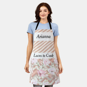 Cooks Apron for Female in Peach Colours