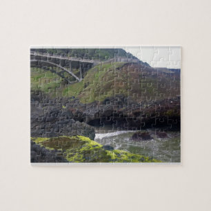 Cook's Chasm, Cape Perpetua, Oregon Jigsaw Puzzle