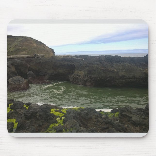 Cook's Chasm, Cape Perpetua, Oregon Mouse Mat (Front)