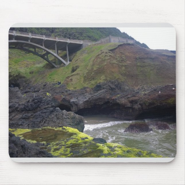 Cook's Chasm, Cape Perpetua, Oregon Mouse Mat (Front)