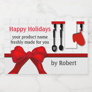 Cooks Christmas Gift Jar Label