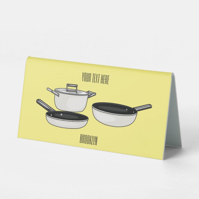 Cookware sets cartoon illustration (Front)
