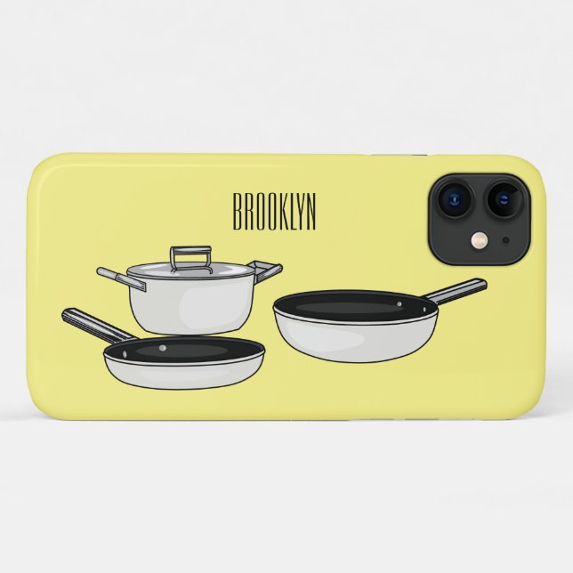 Cookware sets cartoon illustration Case-Mate iPhone case (Back (Horizontal))
