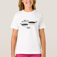 Cookware sets cartoon illustration