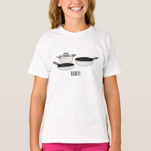 Cookware sets cartoon illustration T-Shirt