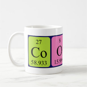 Cooky periodic table name mug