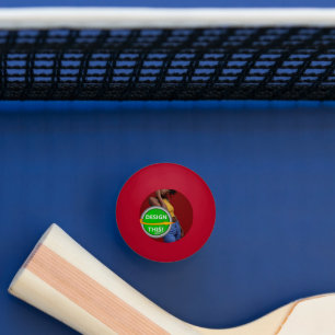 COOL! 1 Star Ping Pong Ball - Red - Custom
