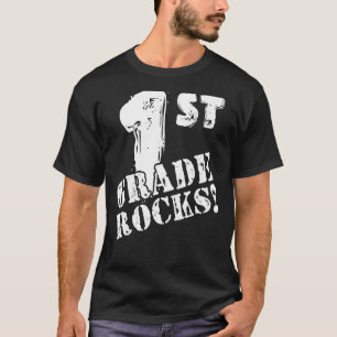 Cool 1st Grade Rocks Teacher Back To School T-Shirt