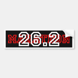 Cool 26.2 Marathon Bumper Sticker