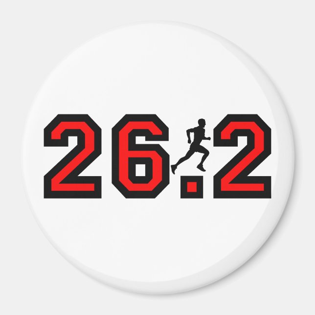 Cool 26.2 marathon magnet (Front)