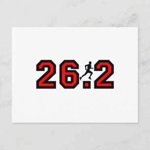 Cool 26.2 marathon postcard
