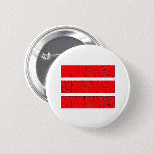 Cool 3 Line Symbol   Uniformity & Harmony Colorful 6 Cm Round Badge