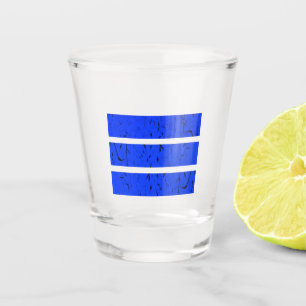 Cool 3 Line Symbol   Uniformity & Harmony Colorful Shot Glass